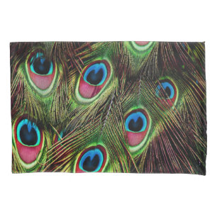 arte deco tee green turquoise paciock feather
