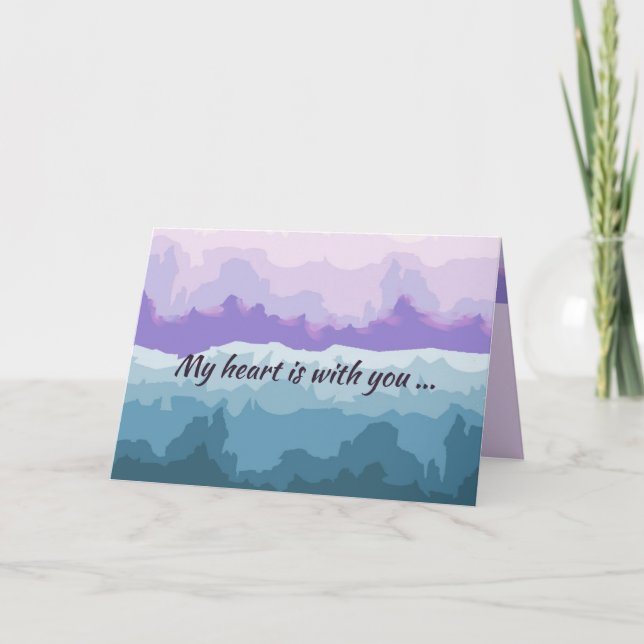 Arte Digital Original em Cartão de Condolências (Frente)