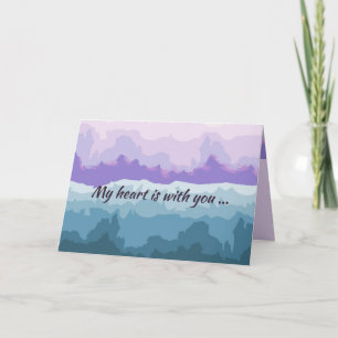 Arte digital original no Cartão de condolências