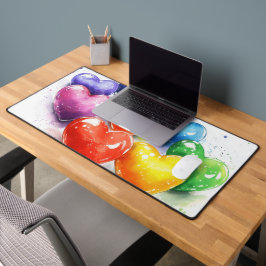 Arte Digital Rainbow Hearts