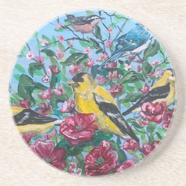 Arte Dintada Original para Porta copos Sandstone (Frente)