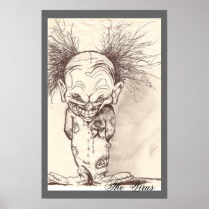 Arte do acidente "palhaços poster de uma natureza