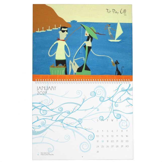 Arte do calendário pelo Maya Dvalishvili (Jan 2027)