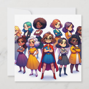 Arte do Dia Internacional da Mulher Colorida