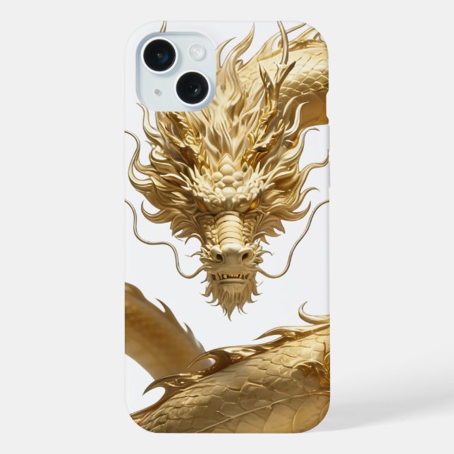 Arte do Dragão Chinês Dourado | Fantasia de Criatu (Verso)
