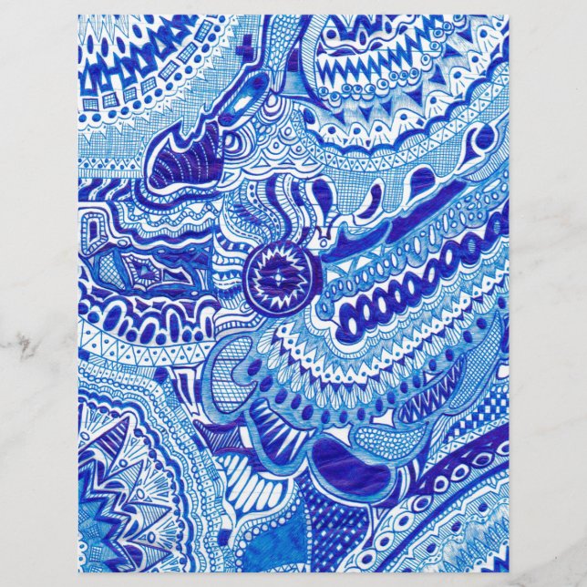 Arte do estilo Royal Blue/White Ming (Frente)