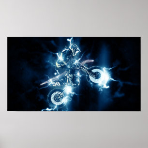 Arte do motocross, poster do motocross
