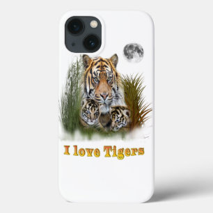 Arte do tigre e dos filhotes