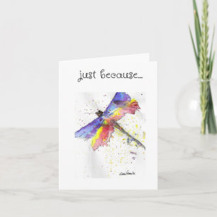 Arte Dragonfly Só Porque Cartão