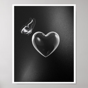 arte elegante de parede, poster romântico de decor