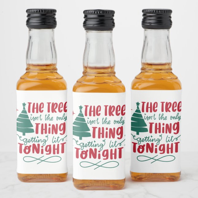 arte engraçada de palavras de árvore iluminada no  (Garrafas)