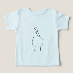 Arte esboçada, desenho de t-shirts de pato