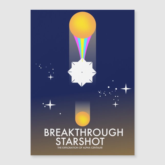 Arte Espacial Retro Breakthrough Starshot (Frente)