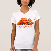 Arte Estilizada, Texto "California", T-Shirt