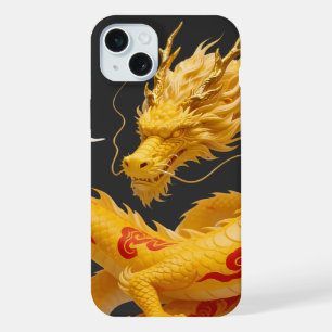 Arte Fantasia Design Dragão Vermelho Dourado Chinê