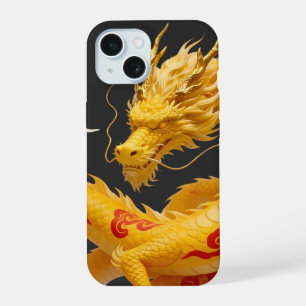 Arte Fantasia Design Dragão Vermelho Dourado Chinê