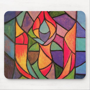 Arte flamejante MousePad do cálice de UU