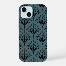 Arte Floral Botânico Verde Floresta Profunda