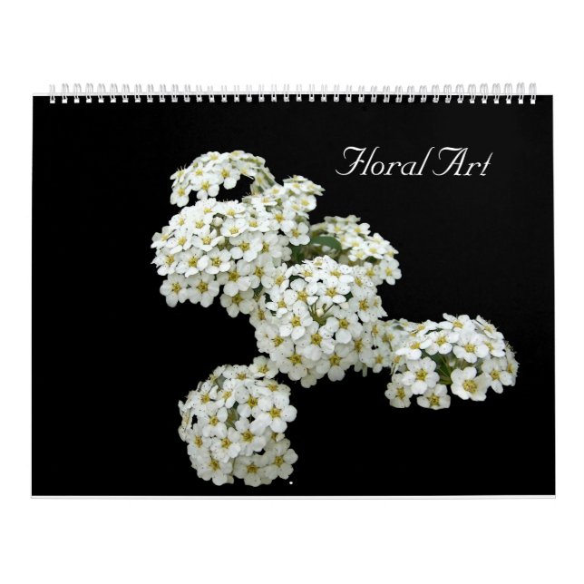 Arte floral calendário de 12 meses (Capa)