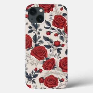 Arte Floral Elegante e Bonita Rosa vermelha
