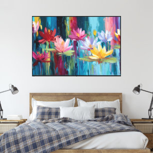 Arte Floral em Tela – Decoração de Parede com Flor