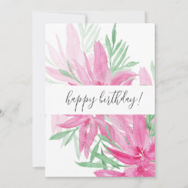 Arte Floral Floral Cor de Água Rosa de Verão