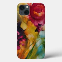Arte floral moderna, cores vibrantes