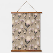 Arte Floral Neutra para Parede | Botânica Rosa Sua