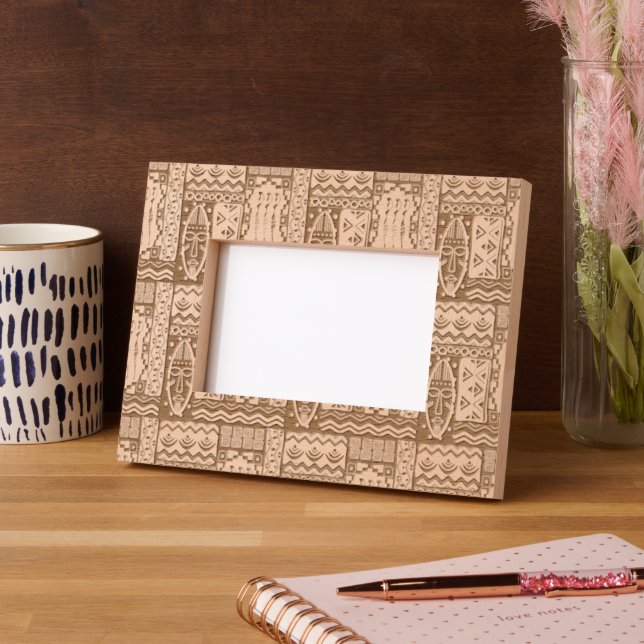 Arte Folclórica Africana - Padrão de Formas Sem Ol (Left)