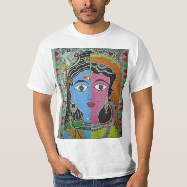ARTE FOLK ÍNDICA AUTÊNTICA - CAMISAS-T - CAMISA (Frente)