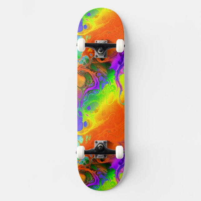 Arte Fractal 19 Skateboard (Frente)