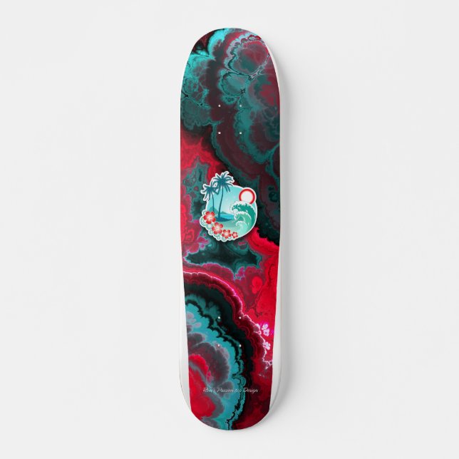 Arte Fractal 3-6A Skateboard (Frente)