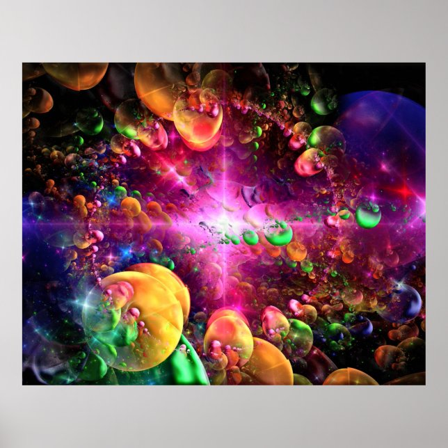 Arte Fractal 45 Poster (Frente)