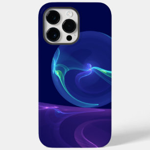 Arte fractal abstrata de sonho roxo azul luminoso
