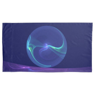 Arte Fractal Abstrata Sonho Roxo Azul Luminoso