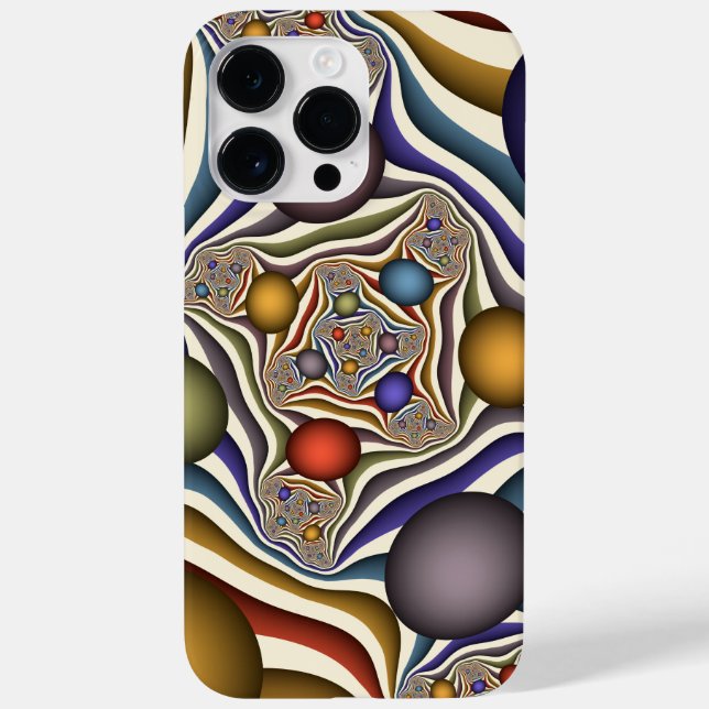 Arte Fractal Abstrato Colorida (Verso)