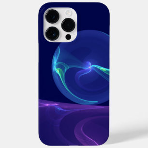 Arte Fractal Abstrato de Sonho Azul Luminoso