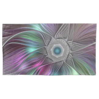 Arte Fractal Colorida de Abstrato de Flor Grande