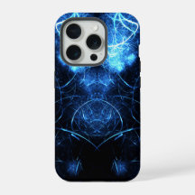 Arte Fractal de Energia Nebulosa Azul