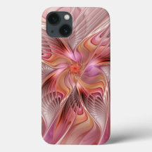Arte Fractal de Fantasia Borboleta Colorida Abstra