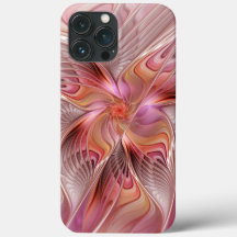 Arte Fractal de Fantasia Borboleta Colorida Abstra