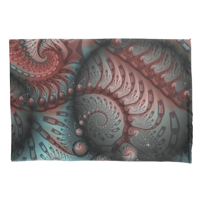 Arte fractal de fantasia vívida abstrata marrom az (Frente)