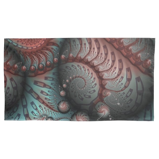 Arte fractal de fantasia vívida abstrata marrom az (Frente)
