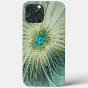Arte fractal de flor de fantasia em verde sage abs