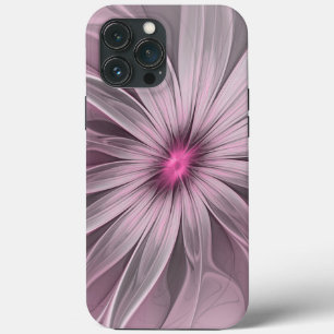 Arte Fractal Floral de Ameixa Abstrata Flor Fantas