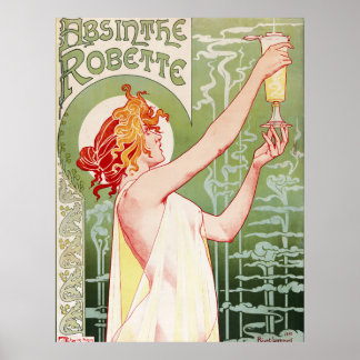 Arte francesa nouveau poster "absinthe Robette"