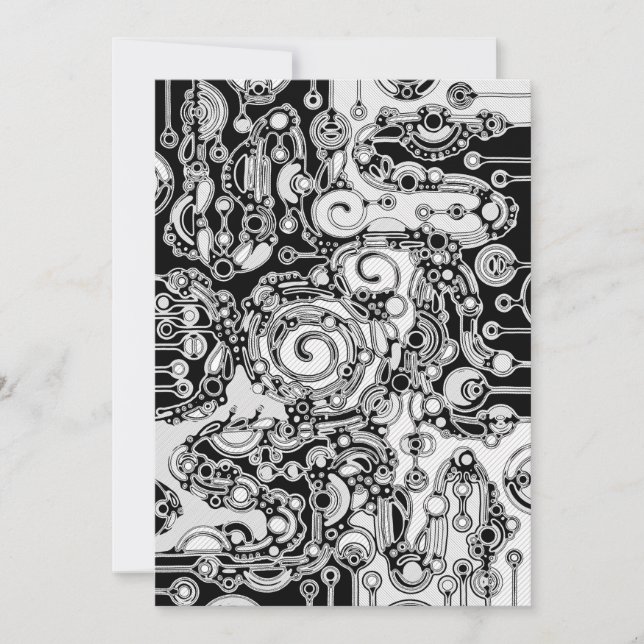 Arte Geométrica Preta E Branca 3 (Frente)