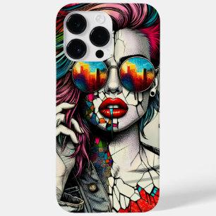 Arte Grunge Mulher Abstrata Fragmentada