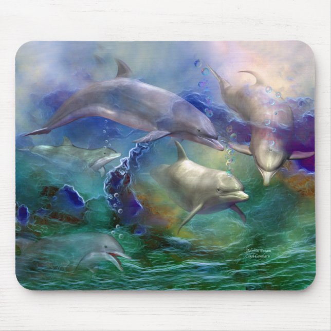 Arte ideal Mousepad do golfinho (Frente)