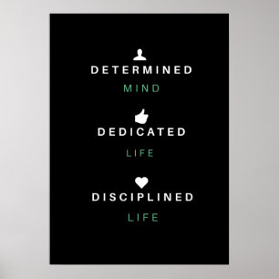 Arte inspirador da parede do poster das citaçõ